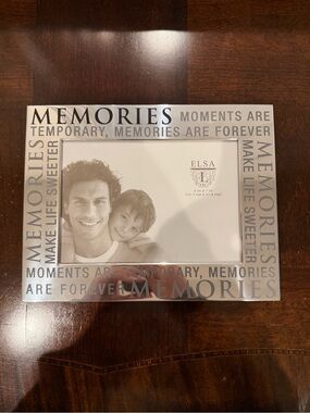 ELSA Silver 'Memories' Decorative Photo Frame